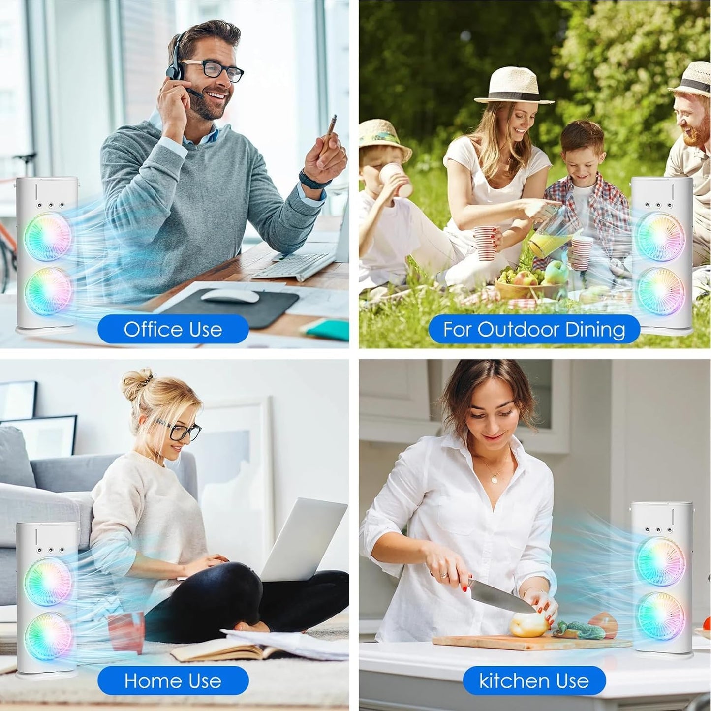 Double Head Spray Fan